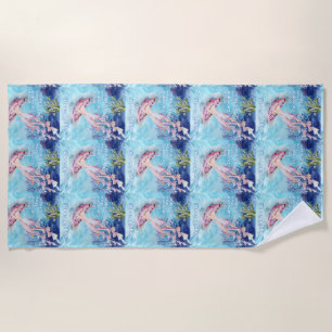 Squid goals beach towel