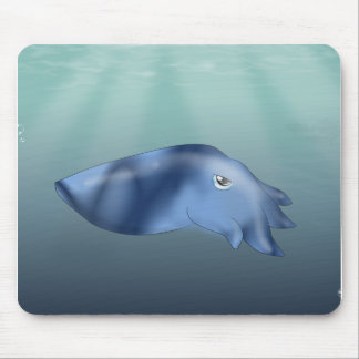Squid in Ocean Mouse Pad
