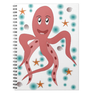 Squid Octopus Animal Undersea Kraken Sea Life Notebook