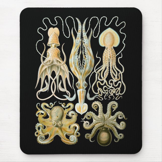 Squid & Octopus Mouse Pad (Front)