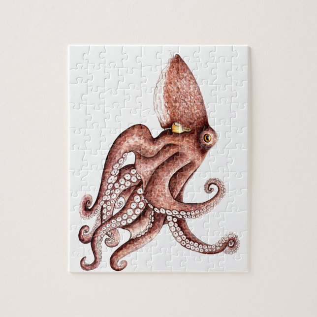 Squid - Octopus vulgaris Jigsaw Puzzle (Vertical)