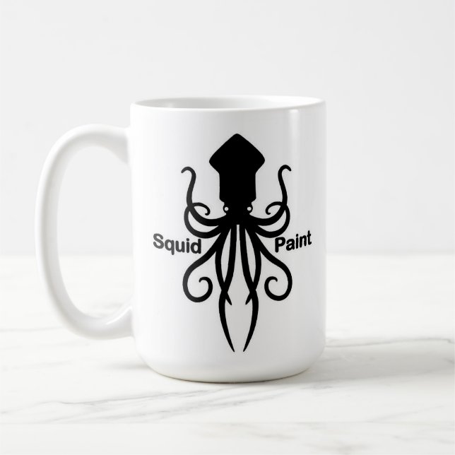 Squid Paint  Coffee Mug (Left)