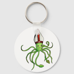 Squid Pope Key Ring