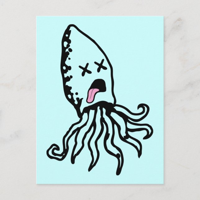 Squid Postcard (Front)