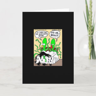 Squid Premanture Ejaculation Funny Greeting Card