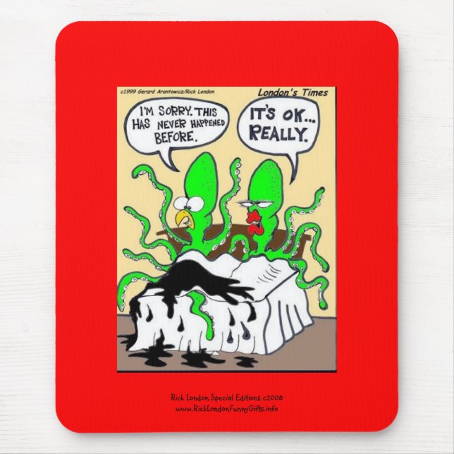 Squid Premanture Ejaculation Funny Mouse Pad (Front)