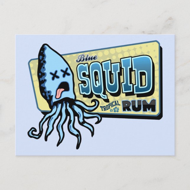 Squid Rum Postcard (Front)