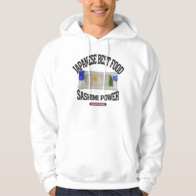 Squid sashimi (vintage style) hoodie (Front)