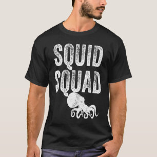 Squid Squad  Sea Ocean Octopus Vintage Distressed T-Shirt