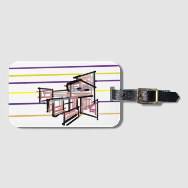 Squid  summer joy luggage tag (Front Horizontal)