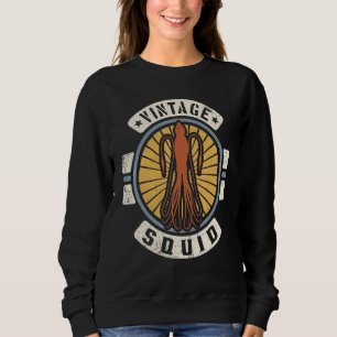 Squid Vintage Classic Retro 60s 70s Animal Sweatshirt
