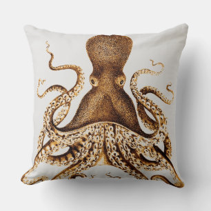 Squid Vintage Custom Pillows