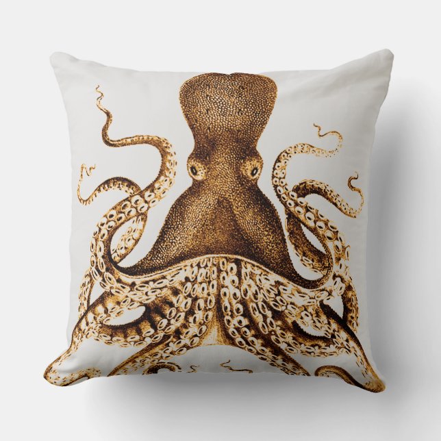 Squid Vintage Custom Pillows (Front)