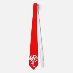 squiggle flower tie