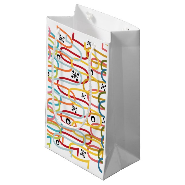 Squiggles Small Gift Bag (Front Angled)