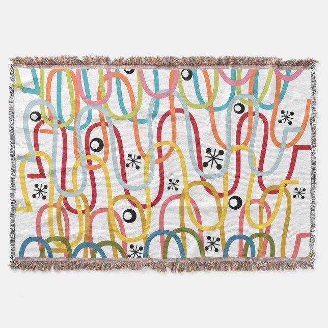Squiggles Throw Blanket (Front)