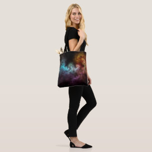 Squiggley Nebula Star Dust Cloud CRQENH Tote Bag