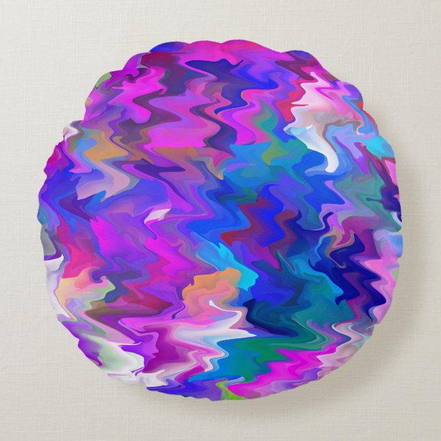 Squigglin' Time..... Round Cushion (Front)