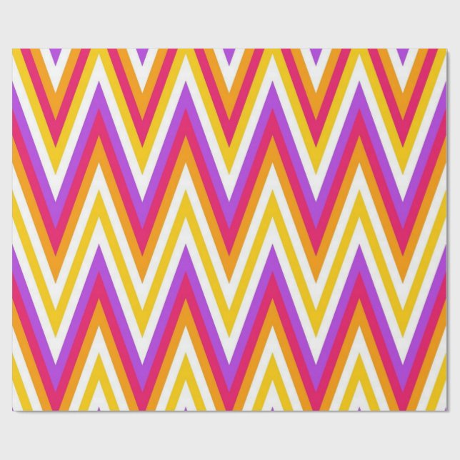 Squiggly Colours Wrapping Paper (Flat)