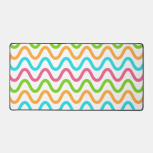 Squiggly Egg Paint Desk Mat