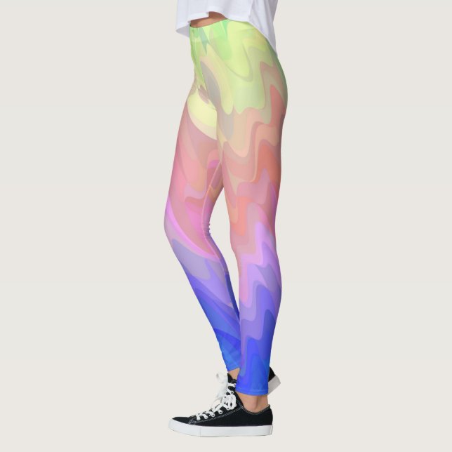 Squiggly Gradient Leggings (Left)