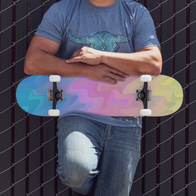 Squiggly Gradient Skateboard (Outdoor 3)