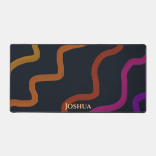  Squiggly Happy Rainbow Desk Mat