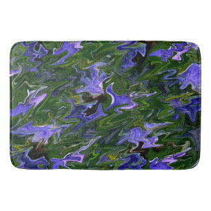 Squiggly Irises....... Bath Mat