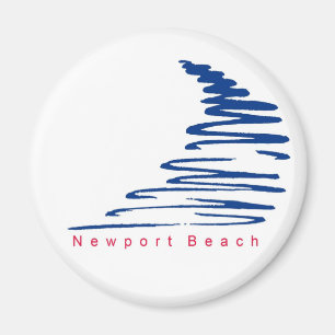Squiggly Lines_Newport Beach magnet