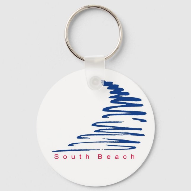 Squiggly Lines_South Beach keychain (Front)