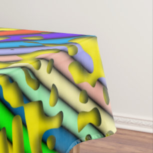 Squiggly Loops seamless pattern 07 + your backgr. Tablecloth