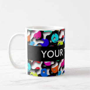 Squiggly Loops seamless pattern 09 + your backgr. Coffee Mug
