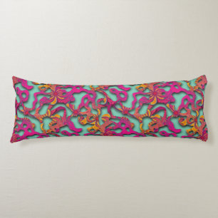 Squiggly Loops seamless pattern 14 + your backgr. Body Cushion