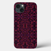 Squiggly Pinkies Abstract Pattern Design 
