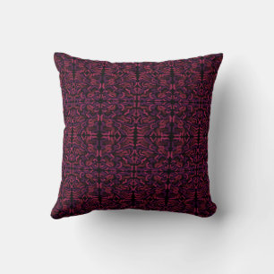 Squiggly Pinkies Abstract Pattern Design  Cushion