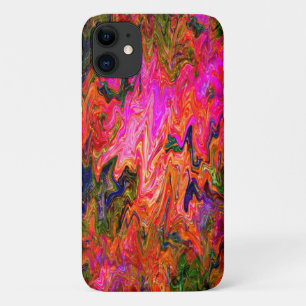 Squiggly psychedelic black light fun....... iPhone 11 case