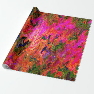 Squiggly psychedelic black light fun....... wrapping paper