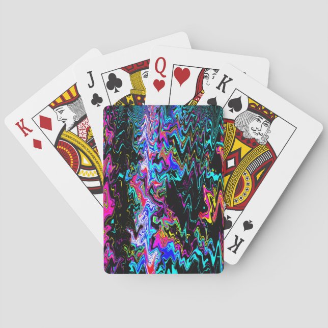 Squiggly psychedelic moments...... playing cards (Back)