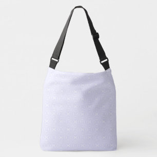 Squiggly Squares of White Crossbody Bag