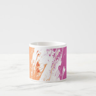 Squiggly Trippy Abstract Lesbian Pride Flag Espresso Cup