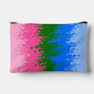 Squiggly Trippy Abstract Omniromantic Pride Flag Accessory Pouch