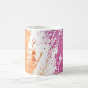 Squiggly Trippy Groovy Abstract Lesbian Pride Flag Coffee Mug