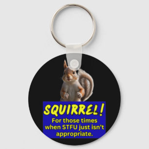 Squirrel 2 Sticker Key Ring