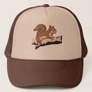 Squirrel 4-Colour Design Trucker Hat
