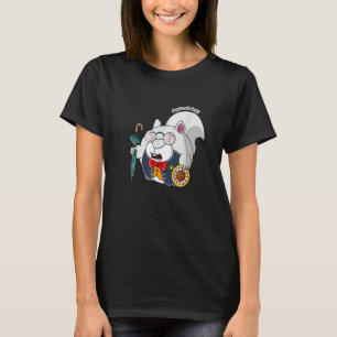 Squirrel Alice in Wonderland White Rabbit T-Shirt
