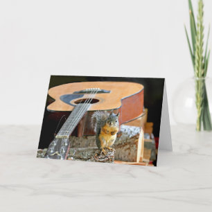 Squirrel and Guitar Card