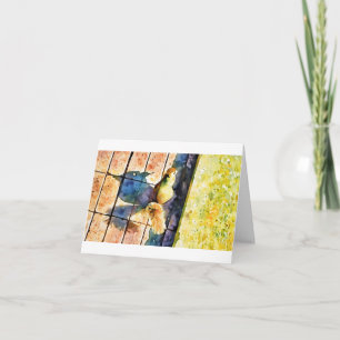 Squirrel and his Shadow. note card