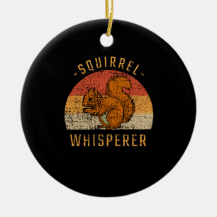Squirrel Animal Forest Ceramic Ornament