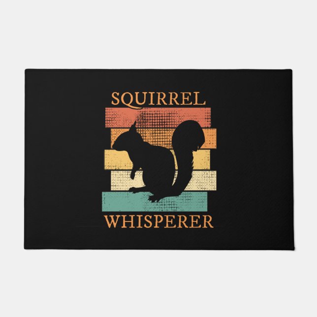 Squirrel Animal Forest Retro Doormat (Front)
