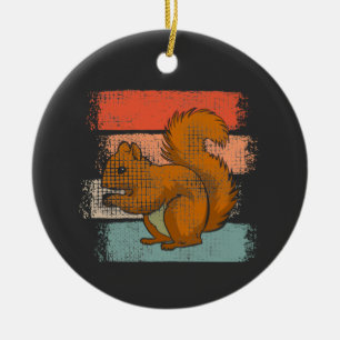 Squirrel Animal Retro Ceramic Ornament